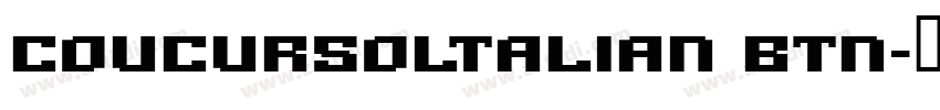 Coucursoltalian BTN字体转换